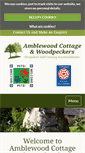 Mobile Screenshot of amblewoodcottages.co.uk